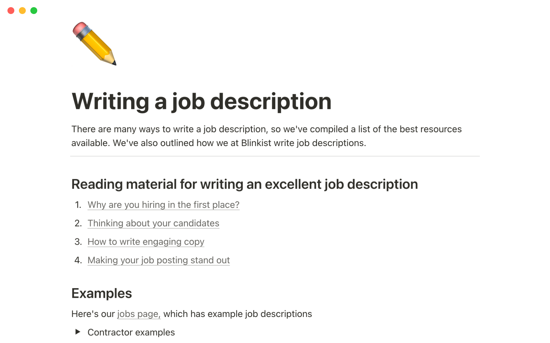 A template for avoiding scattered information and creating a synchronized and efficient system for everyone involved in the hiring process.