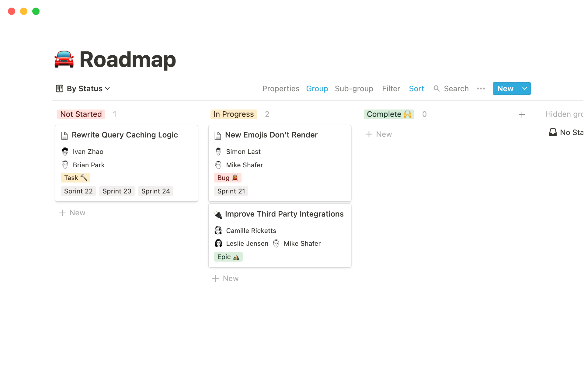 Track all of your project work with this template. Organize all your tasks in epics, sprints, and bug reports.