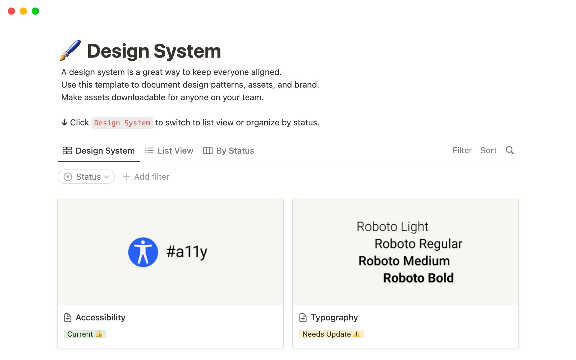 Document design patterns, assets, and brand. Make assets downloadable for anyone on your team.