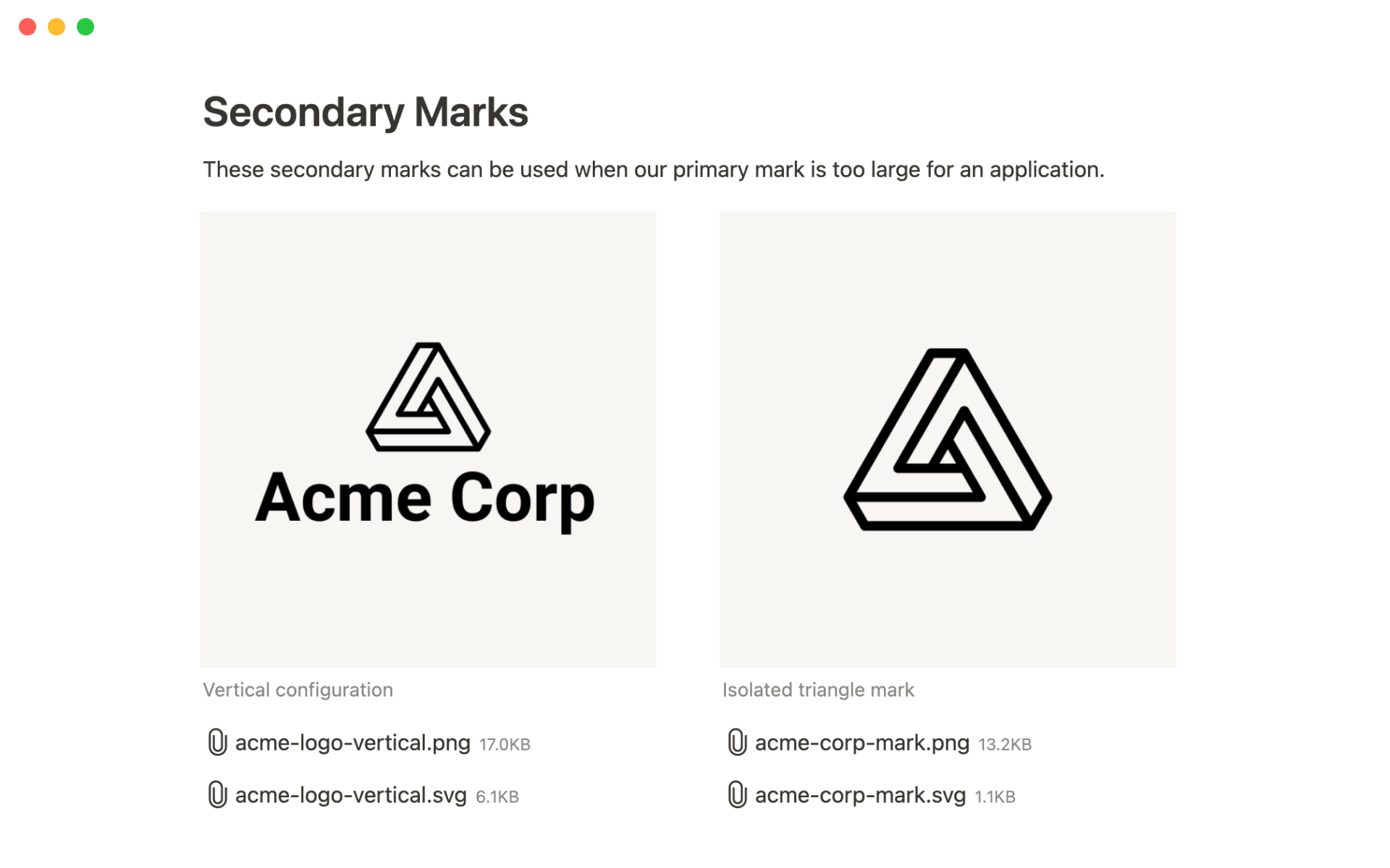 Document design patterns, assets, and brand. Make assets downloadable for anyone on your team.