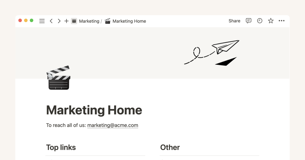 How Notion can help your marketing team stay organized and efficient